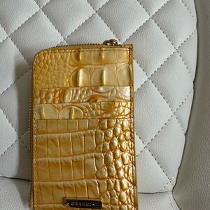 Brahmin Gold Croc-Embossed Wallet
